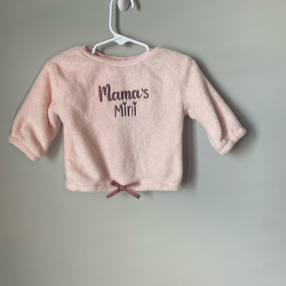 Adorable Pink Kids Sweater with Bow Detail